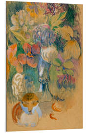 Magnettafel Stillleben mit Katze, ca. 1899