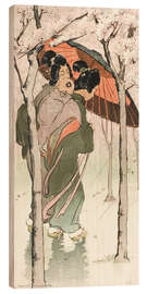 Stampa su legno Cherry Blossom Rain, 1905