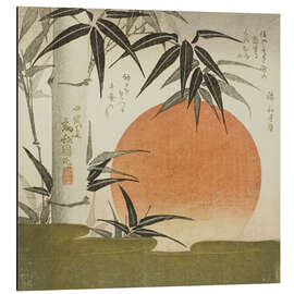 Magnettafel Bambus und aufgehende Sonne, 1829