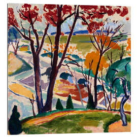 Tableau en plexi-alu Landscape, Bridge, Huntingdon Valley, ca. 1915