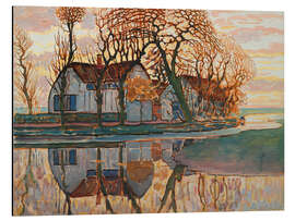 Quadro em alumínio Farm near Duivendrecht, ca. 1916 - Piet Mondrian