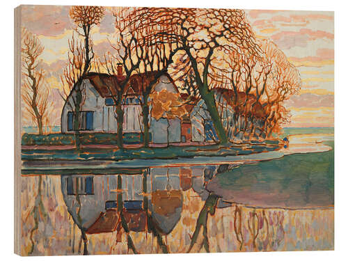 Tableau en bois Farm near Duivendrecht, ca. 1916