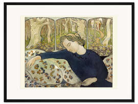 Gerahmter Kunstdruck Die Schlafende im Zauberwald, 1892