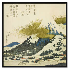 Gerahmter Kunstdruck Berg Fuji vom Ashi-See in Hakone, Japan, ca. 1830