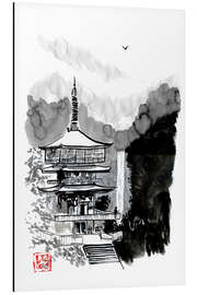 Magnettafel Pagode und Herbst