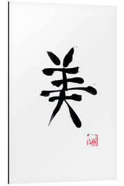 Tableau en aluminium Beauty kanji