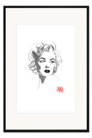 Gerahmter Kunstdruck Marylin sieht gut aus