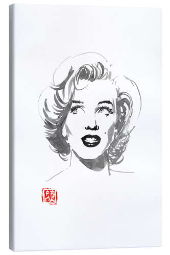 Leinwandbild Marylin schaut nach links