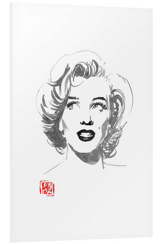 Foam board print Marylin looks left