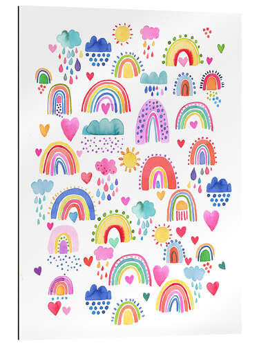 Gallery print Lovely Happy Rainbows Sun Colourful