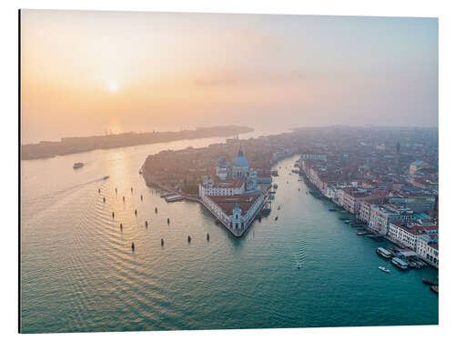 Obraz na aluminium Aerial view of Venice at sunset