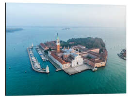 Tableau en aluminium Die Insel San Giorgio Maggiore in Venedig