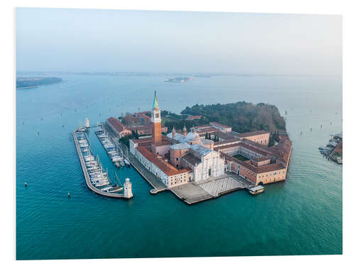 Hartschaumbild Die Insel San Giorgio Maggiore in Venedig