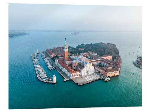 Tableau en plexi-alu Die Insel San Giorgio Maggiore in Venedig