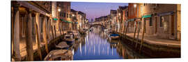 Print på aluminium Murano city panorama in the evening