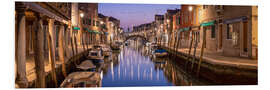 Foam board print Murano city panorama in the evening