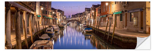 Sisustustarra Murano city panorama in the evening