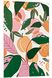 Foam board print The Peach Garden