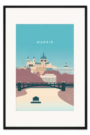 Gerahmter Kunstdruck Madrid