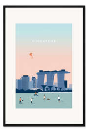 Gerahmter Kunstdruck Singapur