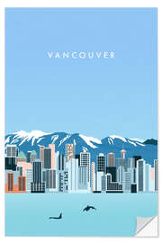 Selvklebende plakat Vancouver