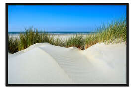Gerahmter Kunstdruck Unberührte Dünenlandschaft