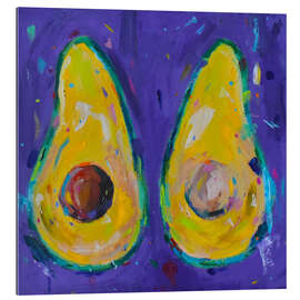 Gallery print Avocado on Purple