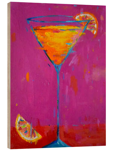 Hout print Sidecar Cocktail