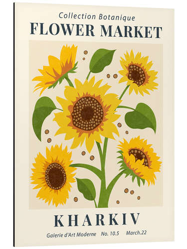 Aluminium print Flower Market Kharkiv Sunflower