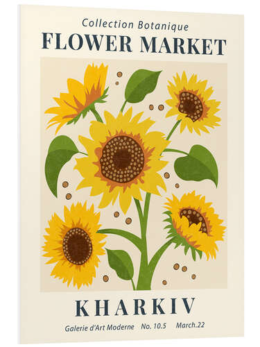 Foam board print Flower Market Kharkiv Sunflower