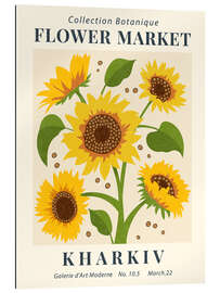 Cuadro de plexi-alu Flower Market Kharkiv Sunflower