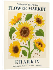 Magnettafel Flower Market Kharkiv Sunflower