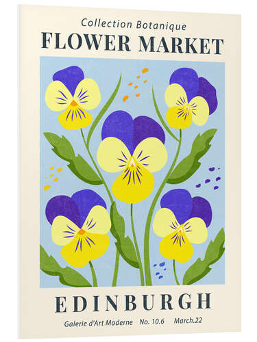 Tableau en PVC Flower Market Edinburgh Pansies