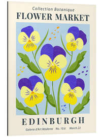 Magnettafel Flower Market Edinburgh Pansies