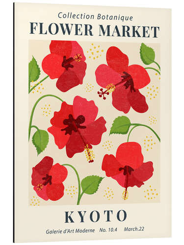 Alumiinitaulu Flower Market Kyoto Hibiscus