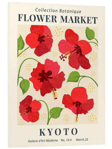 Foam board print Flower Market Kyoto Hibiscus