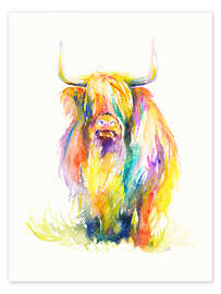 Wall print  Highland Cow - Zaira Dzhaubaeva