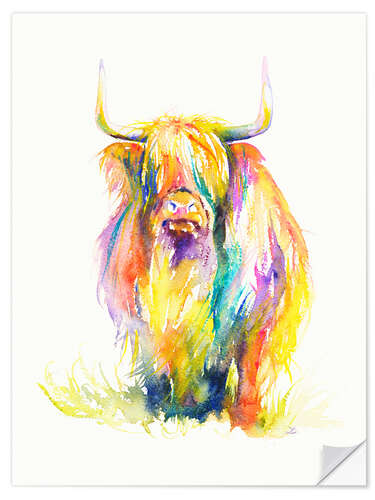 Sticker mural Highland Cow