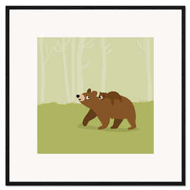 Framed art print Bear luck