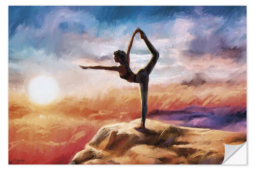 Wandsticker Mountain Yoga