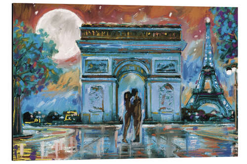 Aluminiumtavla Paris in Love