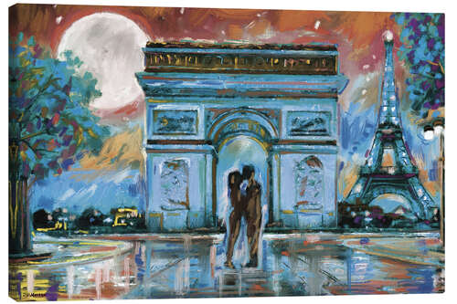 Leinwandbild Paris in Love