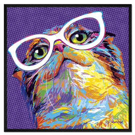 Gerahmter Kunstdruck Pop Art Cat