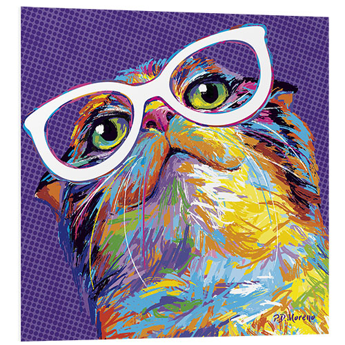 Quadro em PVC Pop Art Cat