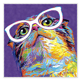 Wandbild  Pop Art Cat