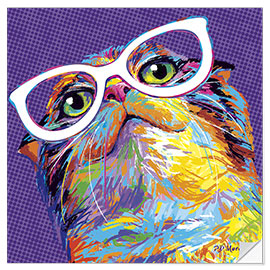 Vinilo para la pared Pop Art Cat