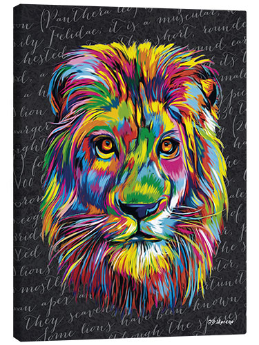 Canvas print Pop Art Lion