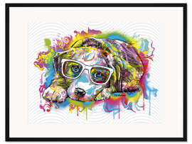 Gerahmter Kunstdruck Süßes Hündchen