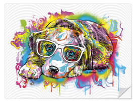 Vinilo para la pared Cute Puppy