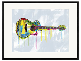 Stampa artistica con cornice Acustic Guitar